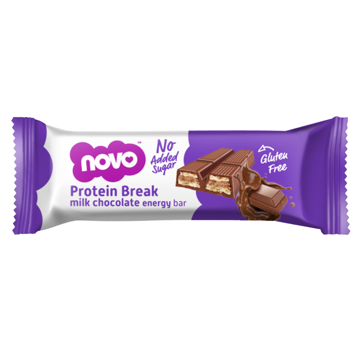 Protein Break Bar - Novo mléčná čokoláda 25 x 21,5 g