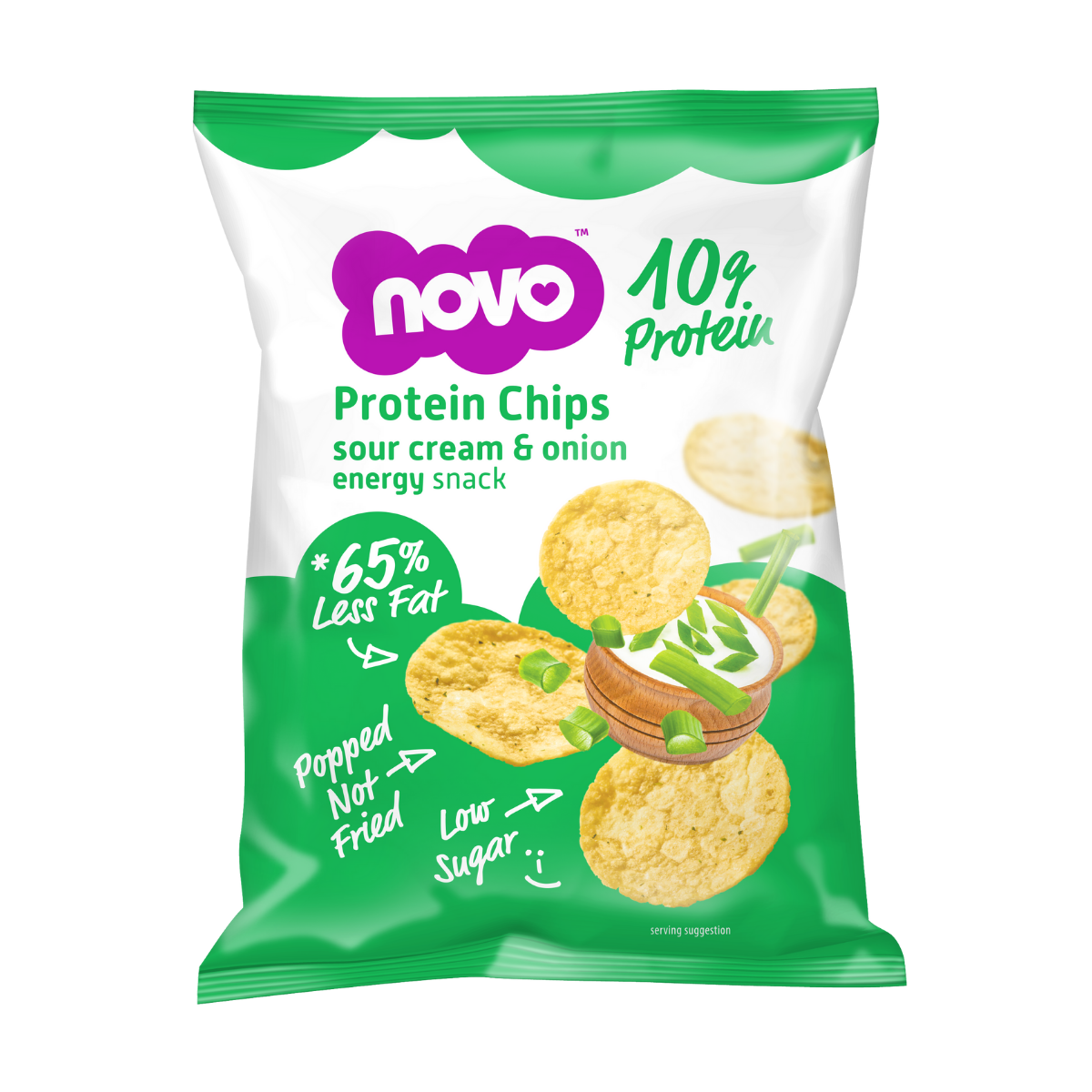 Protein Chips 30 g - NOVO zakysaná smetana & cibule 30 g