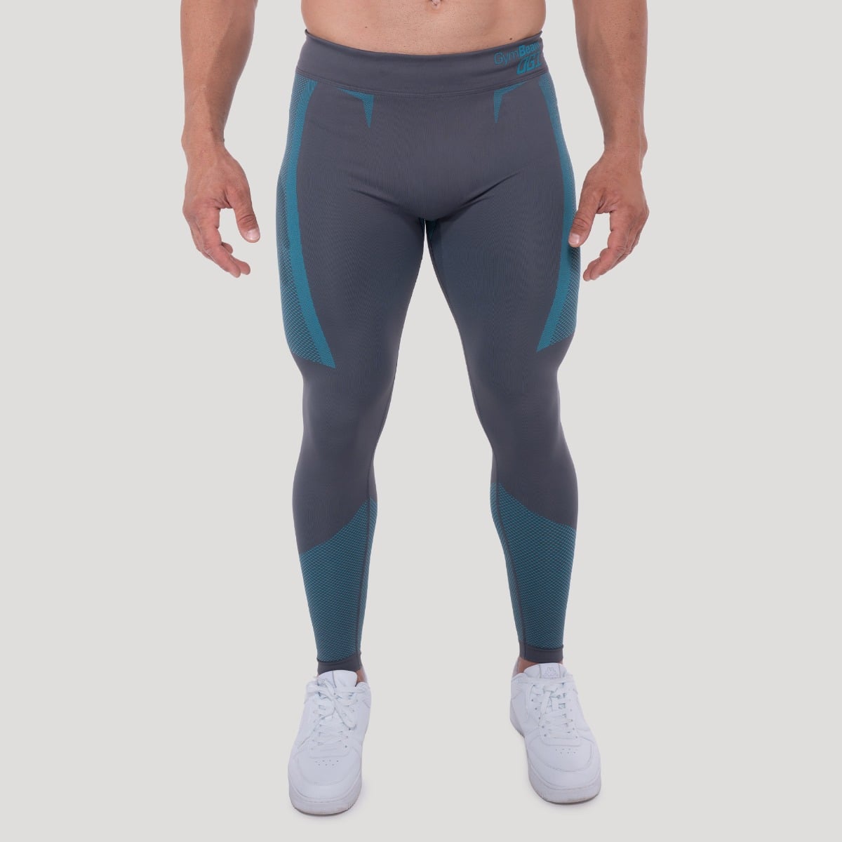 Bezešvé legíny OG1 Grey/Blue - GymBeam