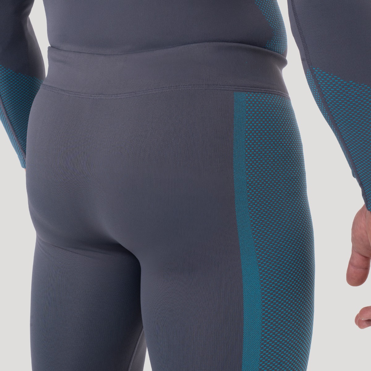 Bezešvé legíny OG1 Grey/Blue - GymBeam