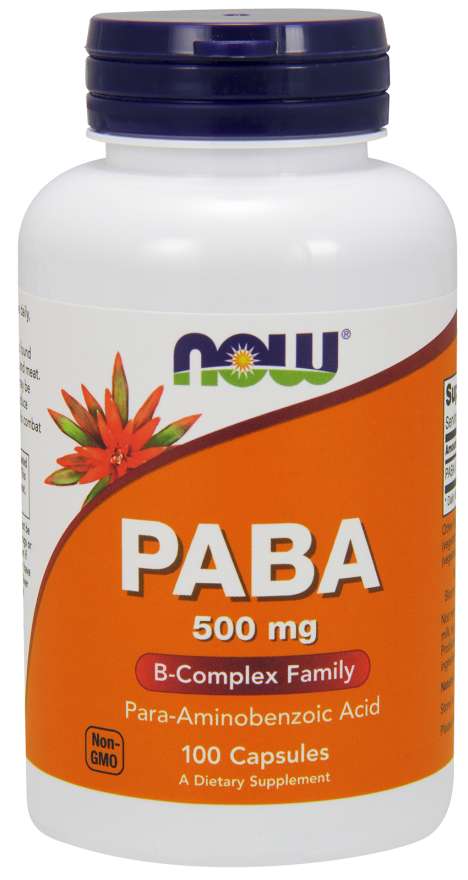 PABA 500 mg - NOW Foods  100 kaps.