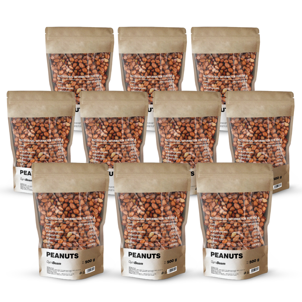 GymBeam Arašídy nepražené