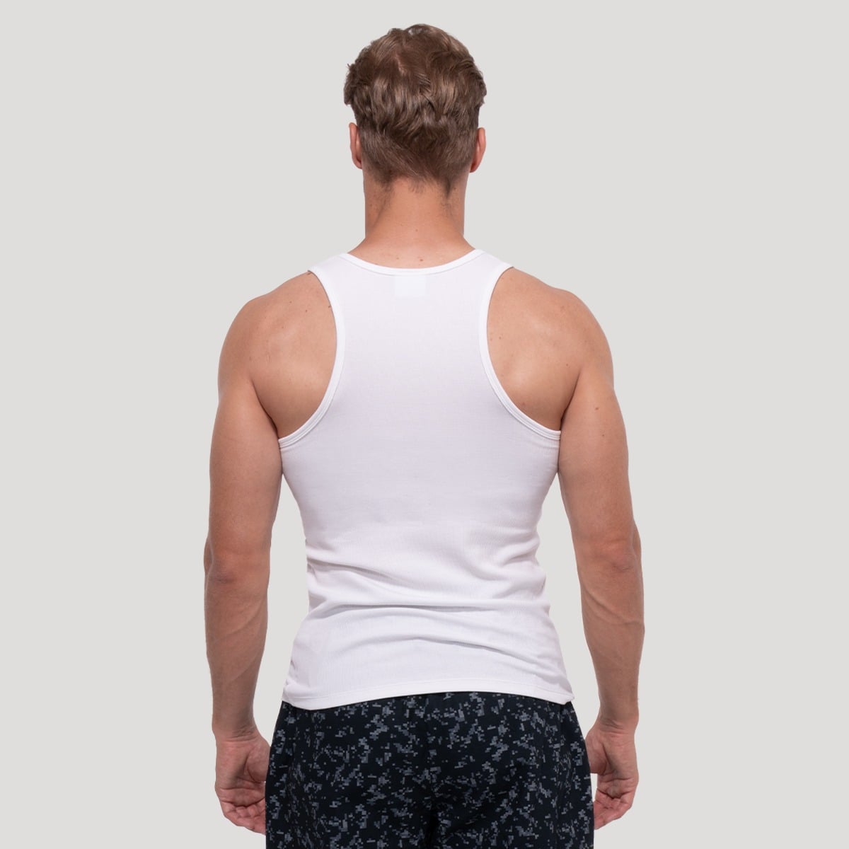 Tílko Persistence Ribbed White - GymBeam