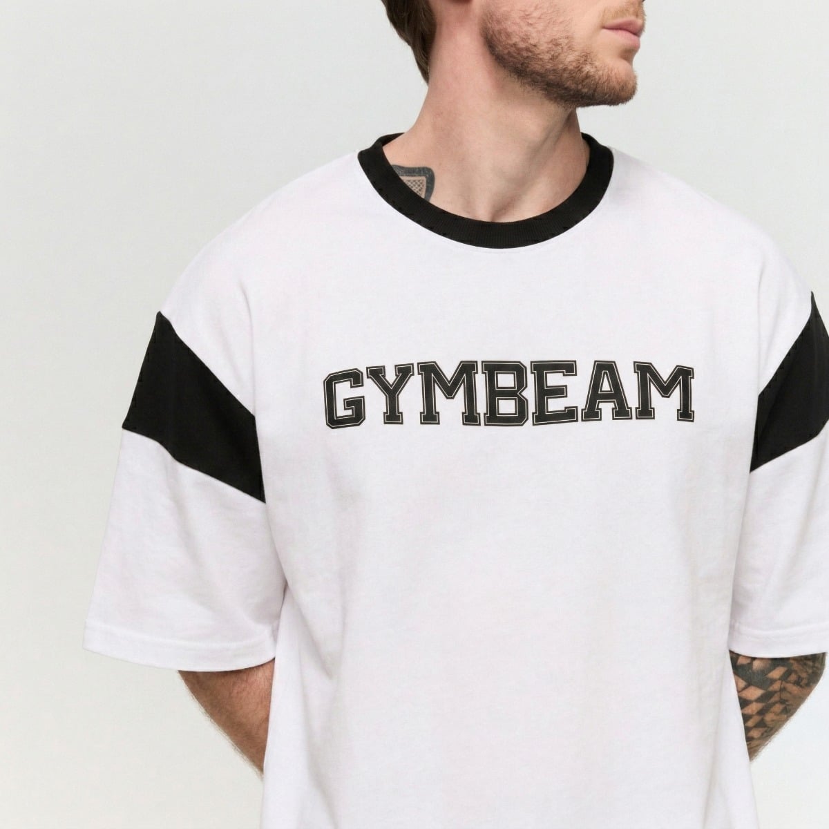 GymBeam Tričko Premium Heavyweight Varsity (obrázek 4)