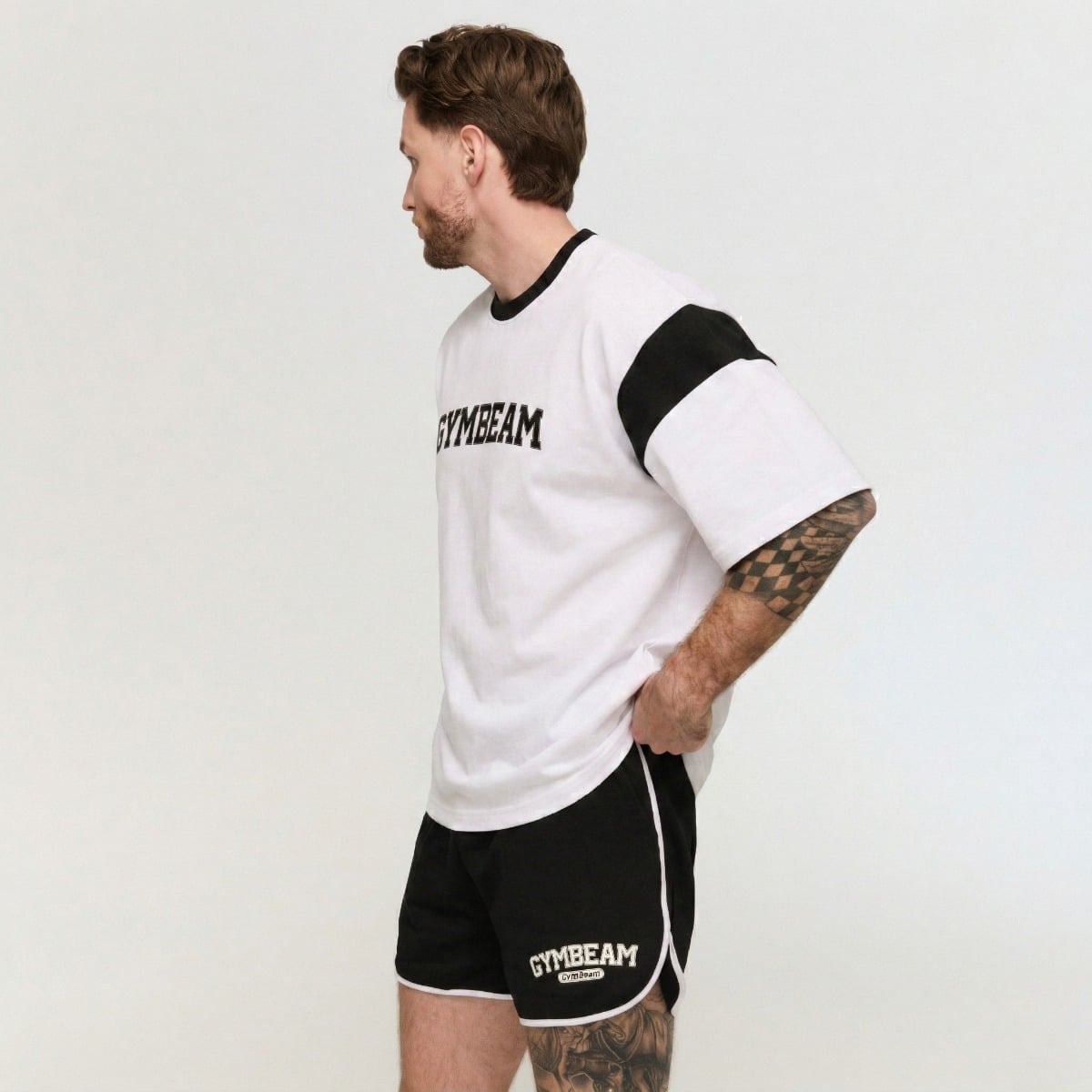 GymBeam Tričko Premium Heavyweight Varsity (obrázek 5)