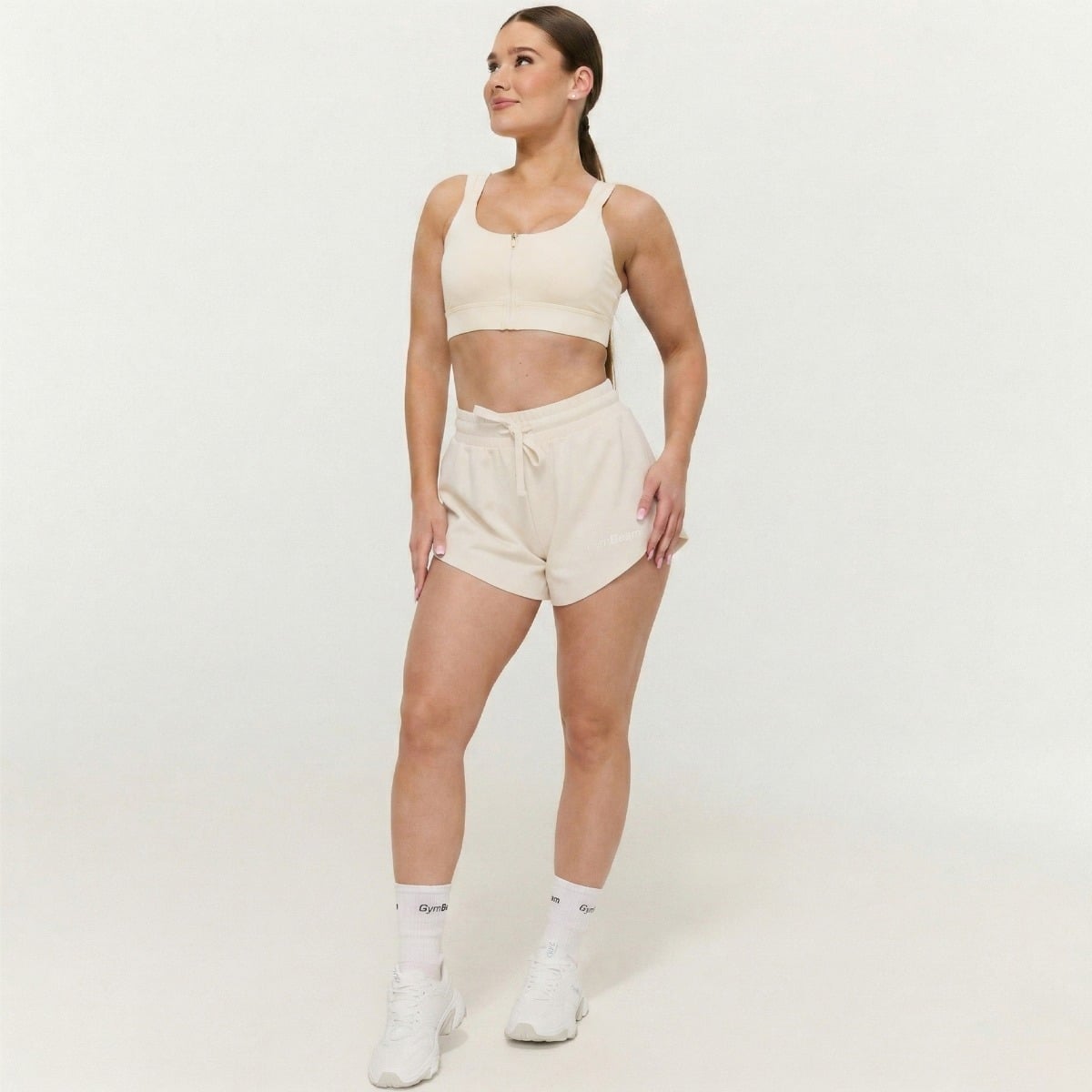 Sportovní podprsenka Prime Pearl - GymBeam cream S