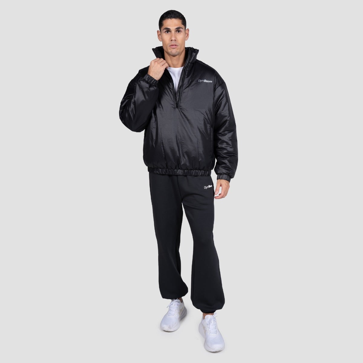 GymBeam Bunda 1/2 Zip Prime Black (obrázek 4)