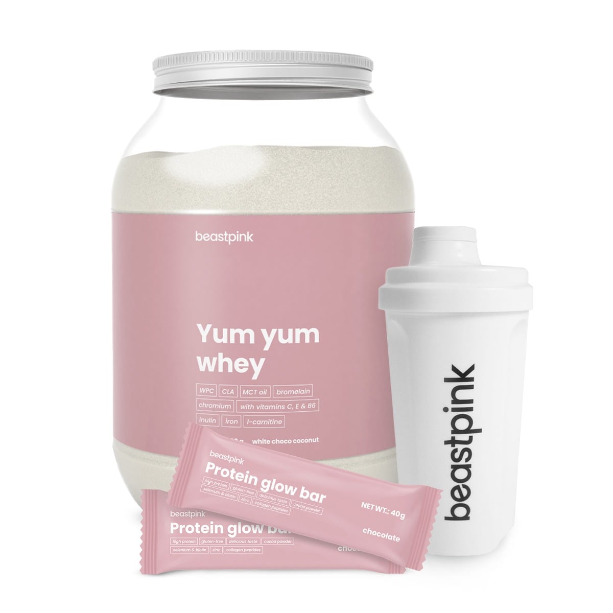 Yum Yum Whey - BeastPink + dárky 