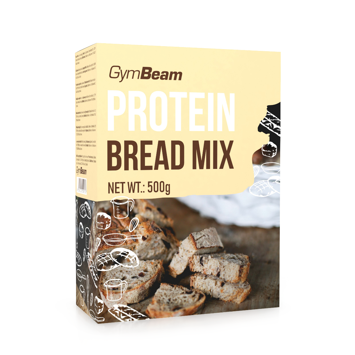 Proteinový chléb Protein Bread Mix - GymBeam přírodní 5 x 500 g