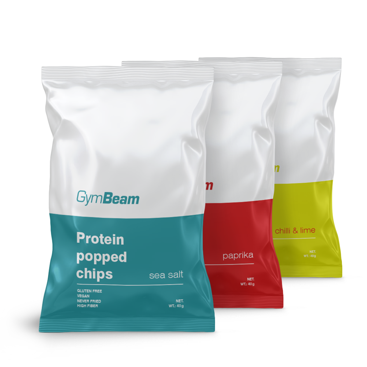 Proteinové čipsy - GymBeam paprika 7 x 40 g
