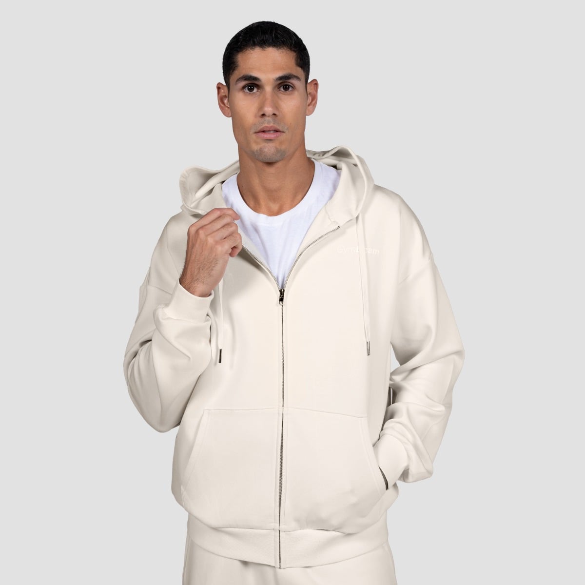 GymBeam Mikina se zipem Relay Pearl