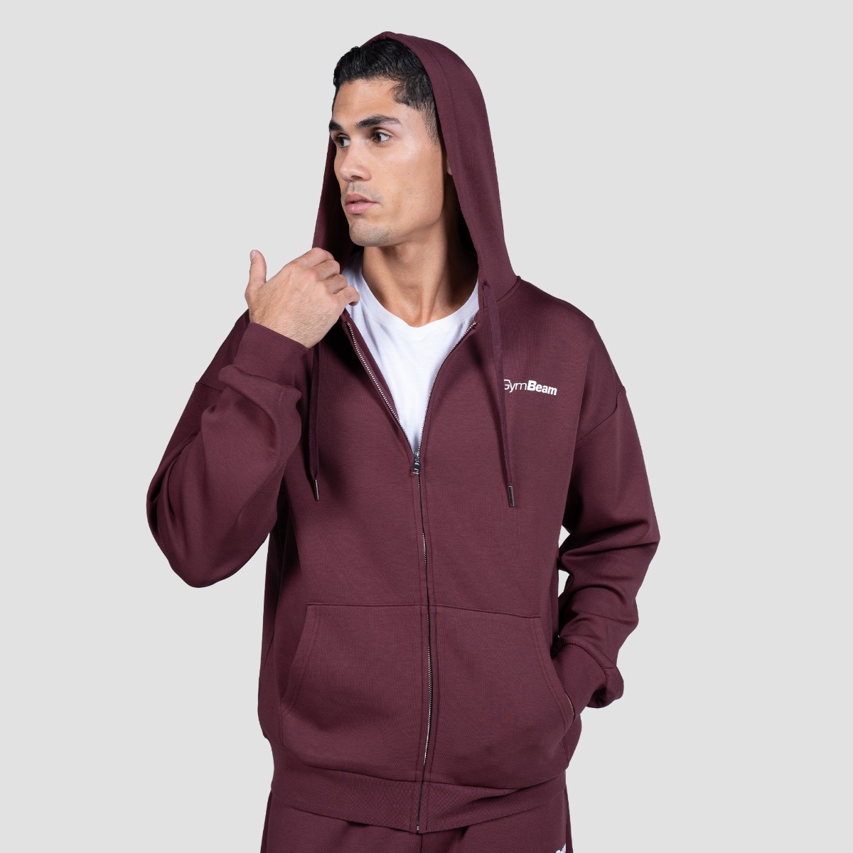 GymBeam Mikina se zipem Relay Haze (obrázek 3)