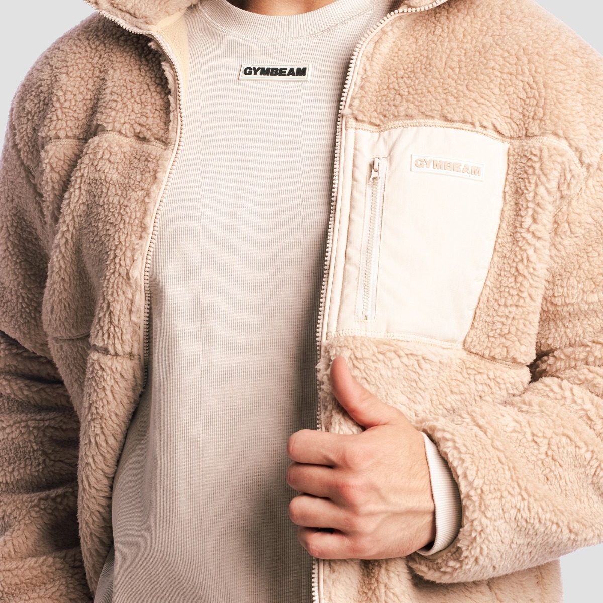 GymBeam Sherpa Jacket Canyon (obrázek 4)
