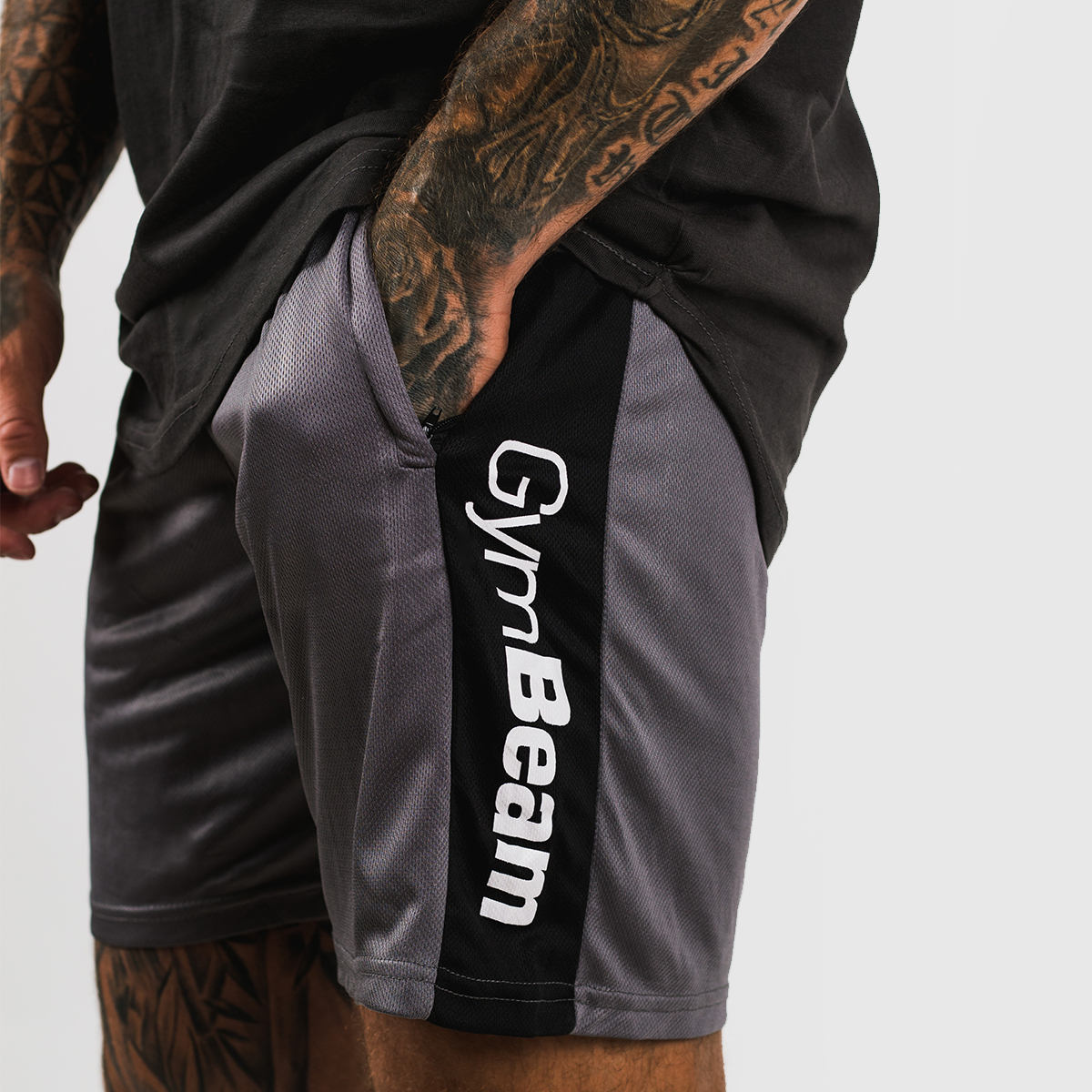 Šortky Vertical Grey - GymBeam šedá L