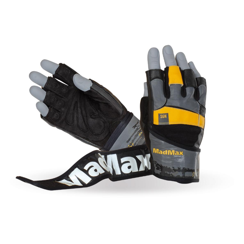 Fitness rukavice Signature - MADMAX šedá S