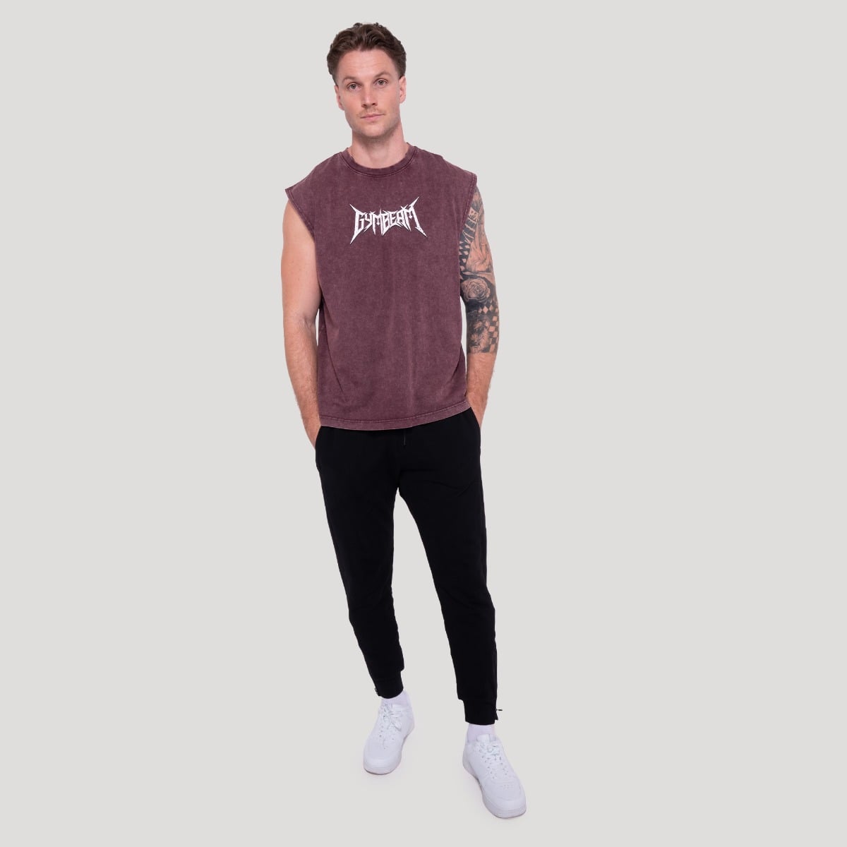 GymBeam Tílko Spike Burgundy (obrázek 5)