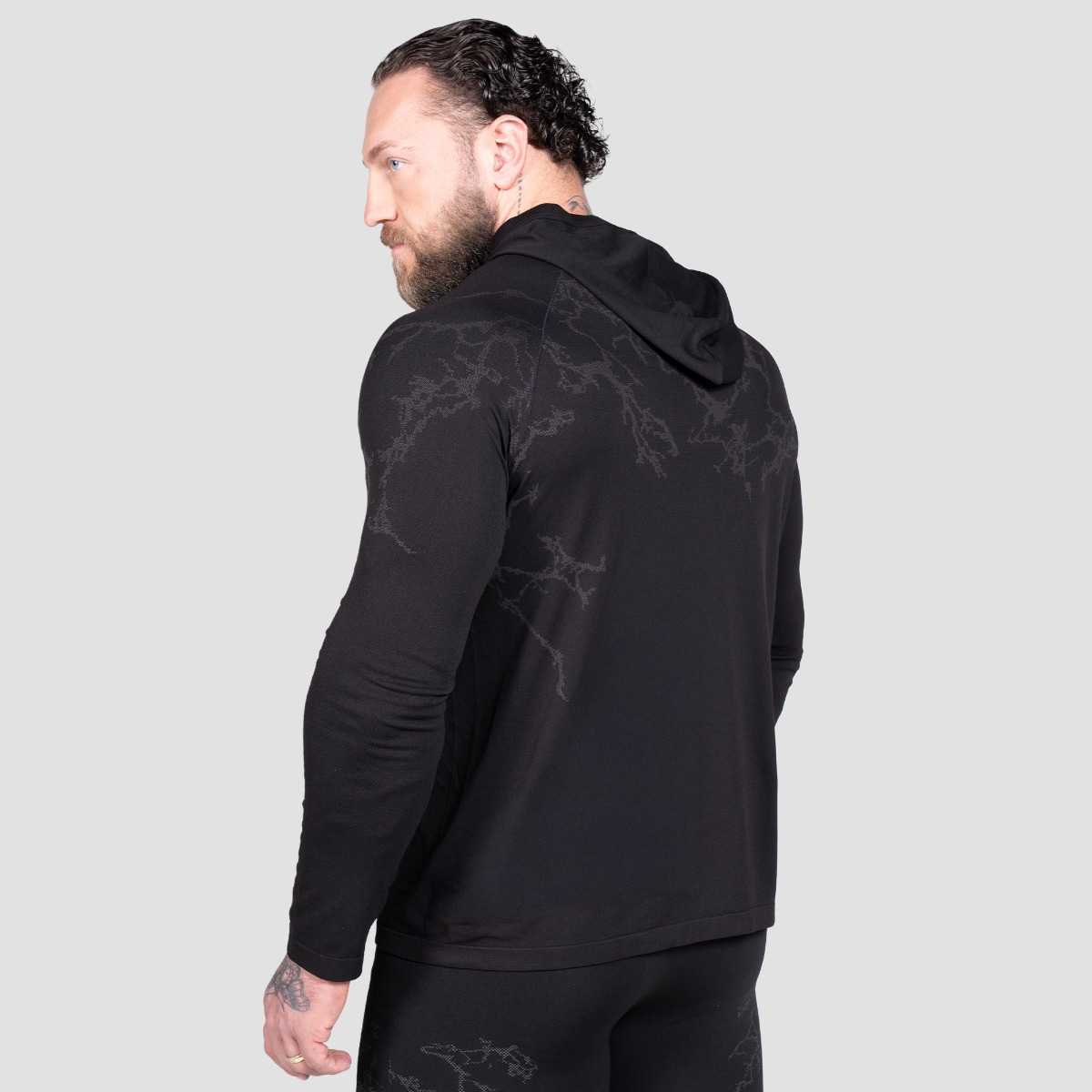 GymBeam Tričko s dlouhým rukávem Static Black (obrázek 3)