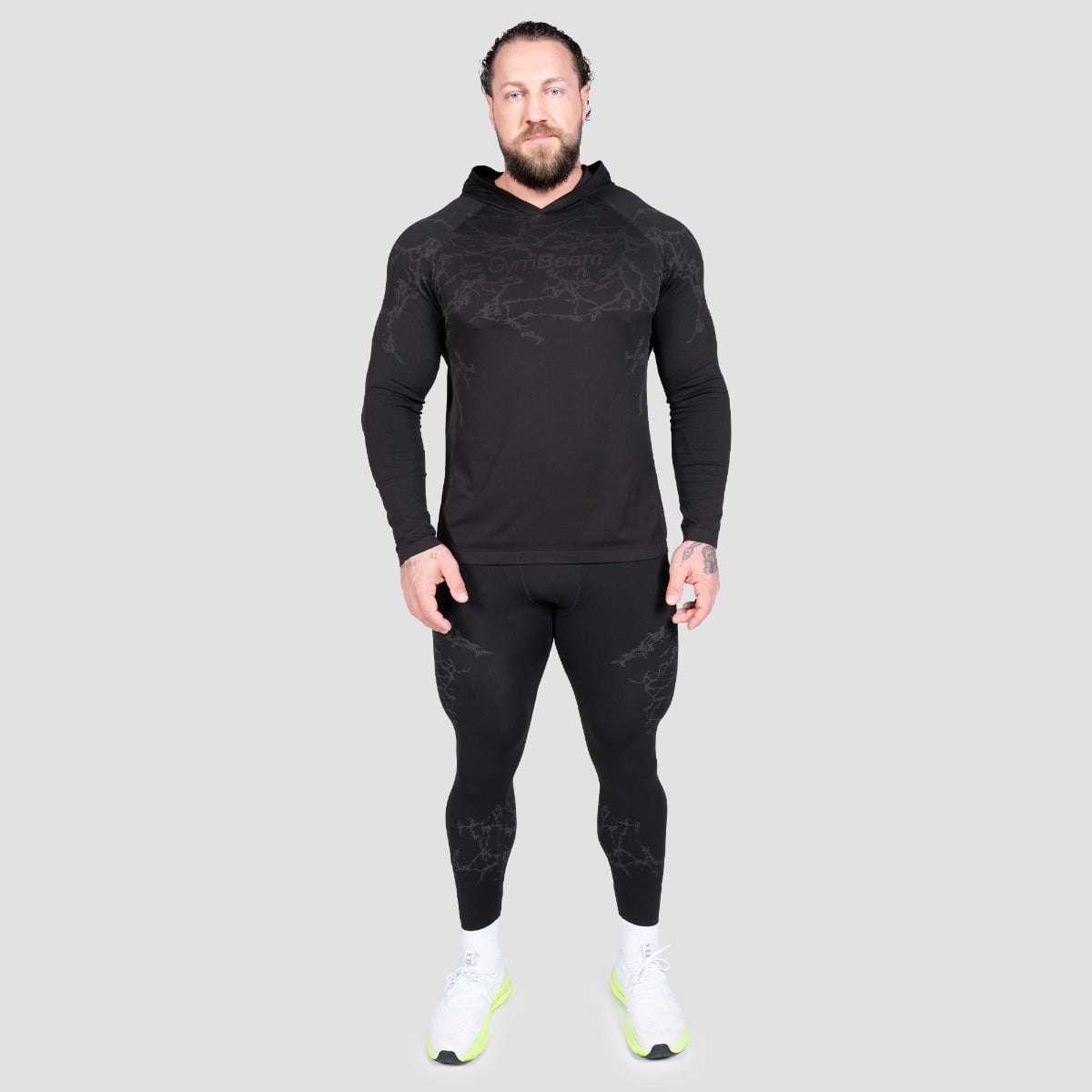 GymBeam Seamless legíny Static Black (obrázek 4)