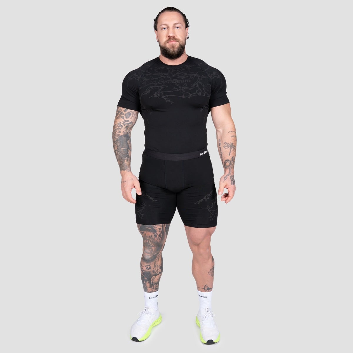 GymBeam Seamless šortky Static Black (obrázek 4)
