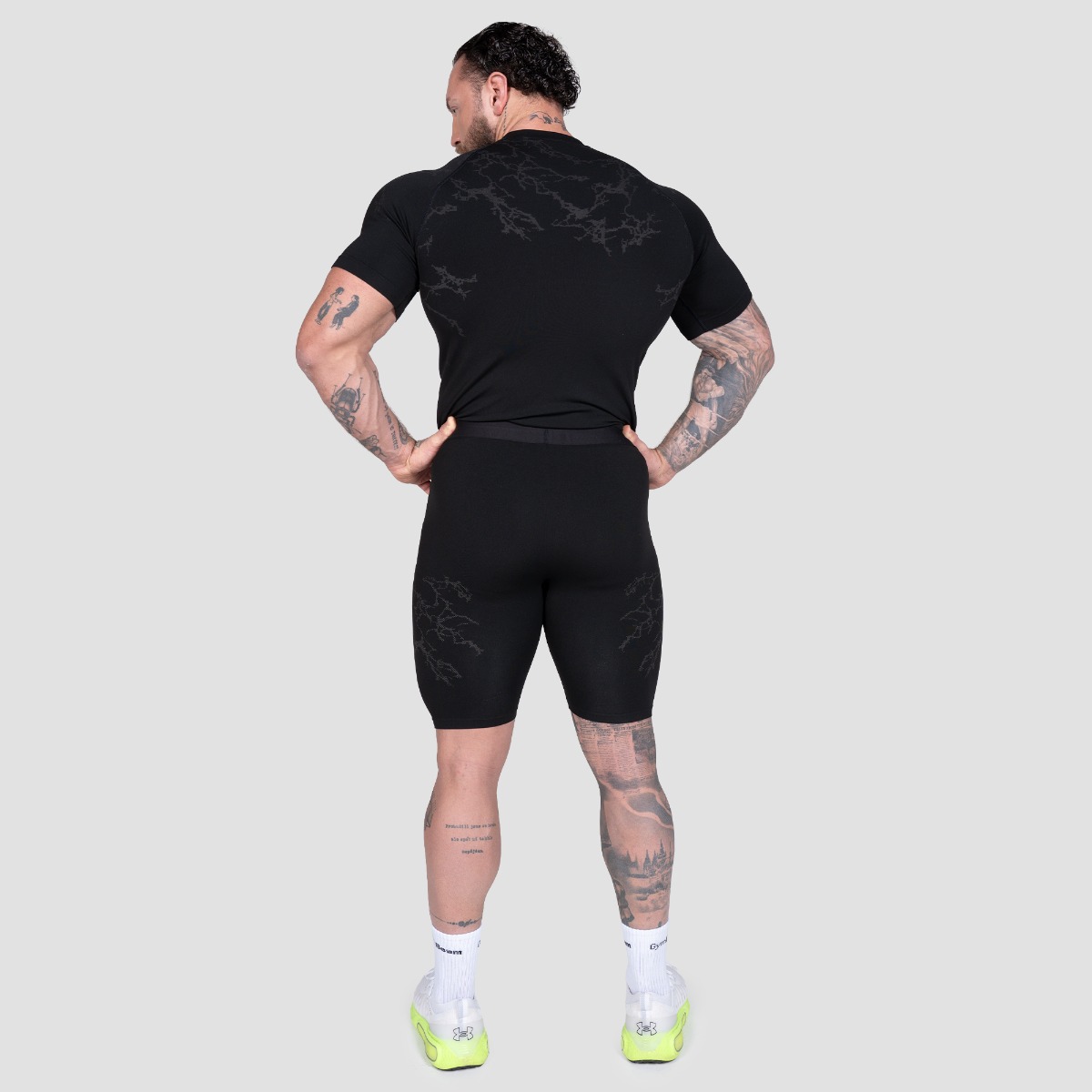 GymBeam Seamless šortky Static Black (obrázek 5)