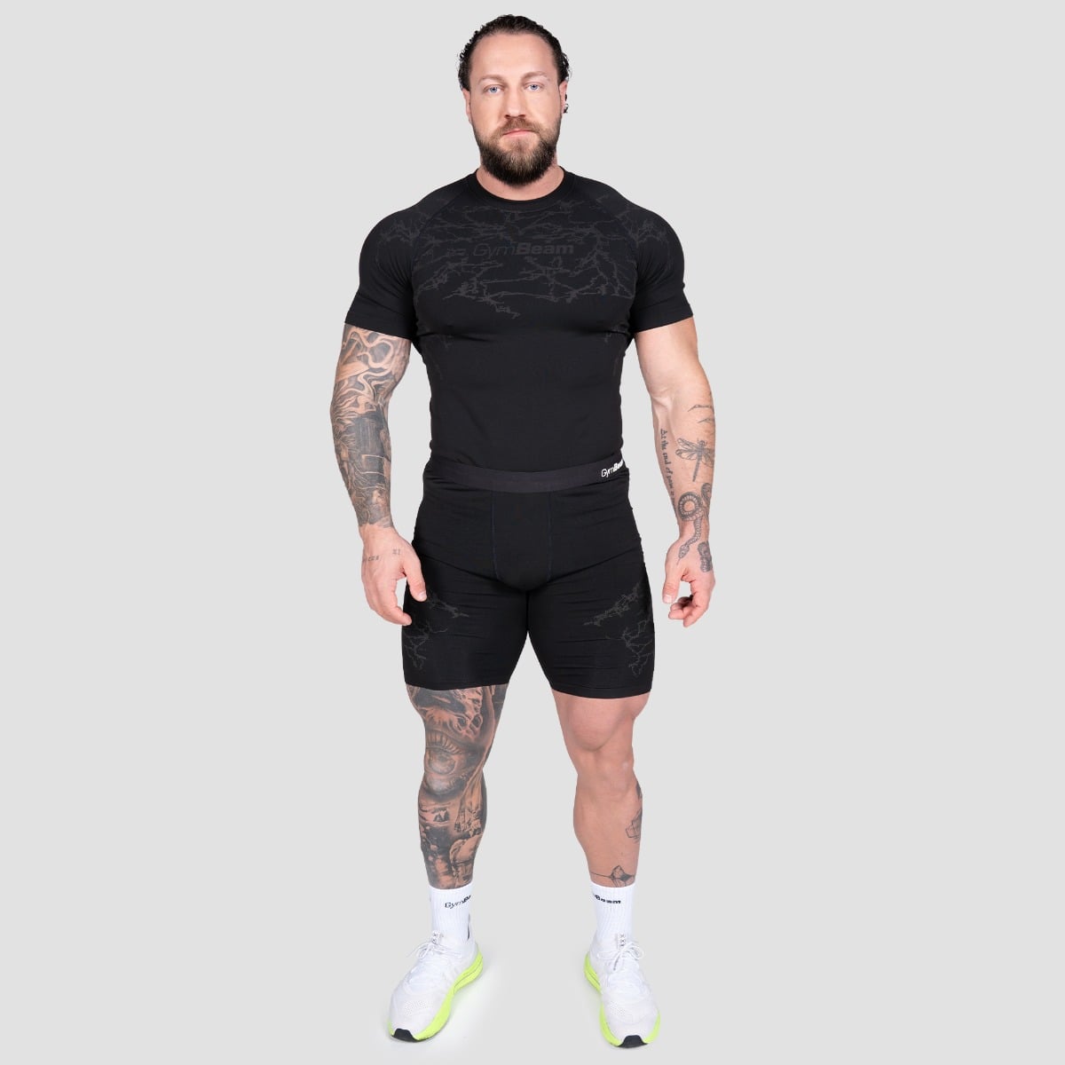 GymBeam Seamless Tričko Static Black (obrázek 5)
