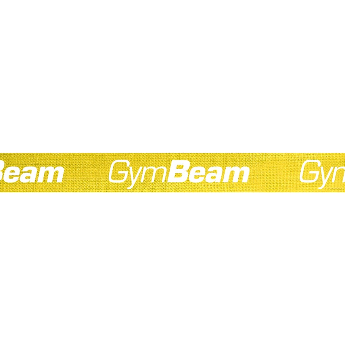 Textilní posilovací guma Cross Band Level 1 - GymBeam žlutá