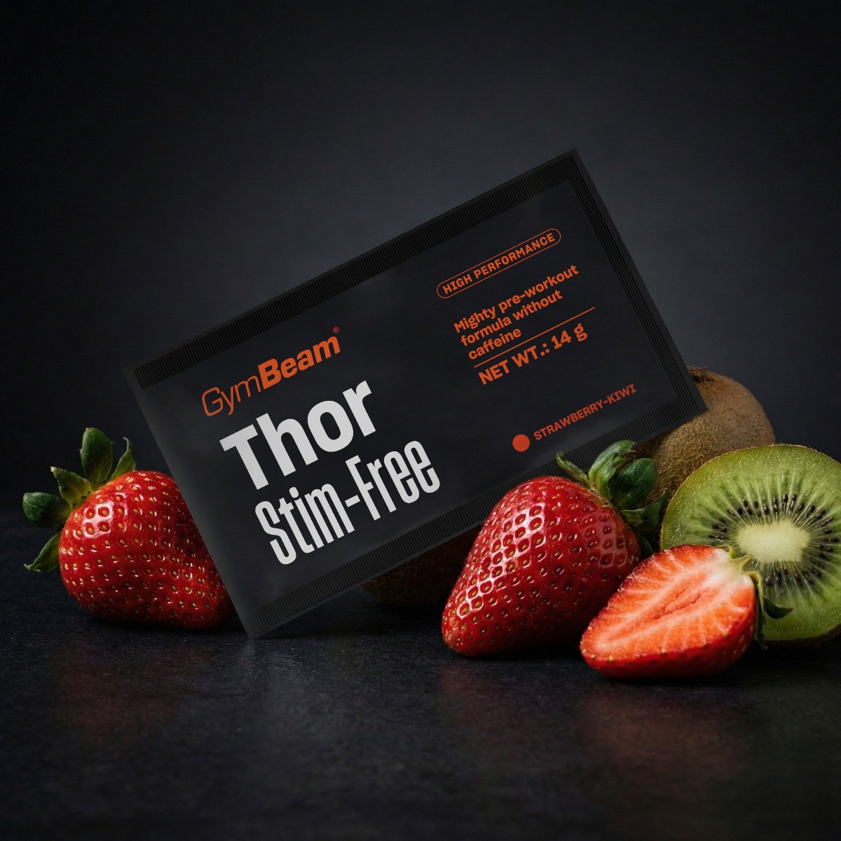 Vzorek Thor Stim-Free  - GymBeam violetjahoda kiwi 14 g