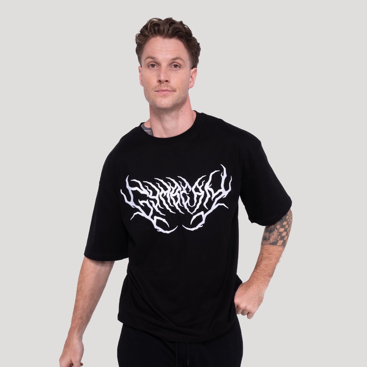 GymBeam Tričko Thorn Black