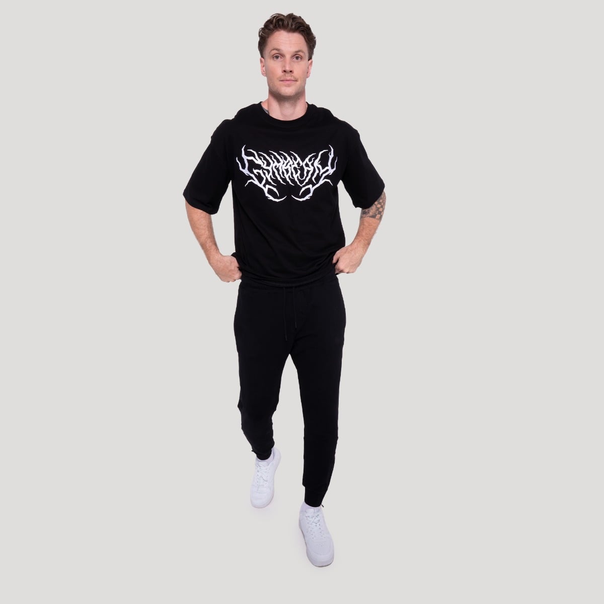 GymBeam Tričko Thorn Black (obrázek 5)
