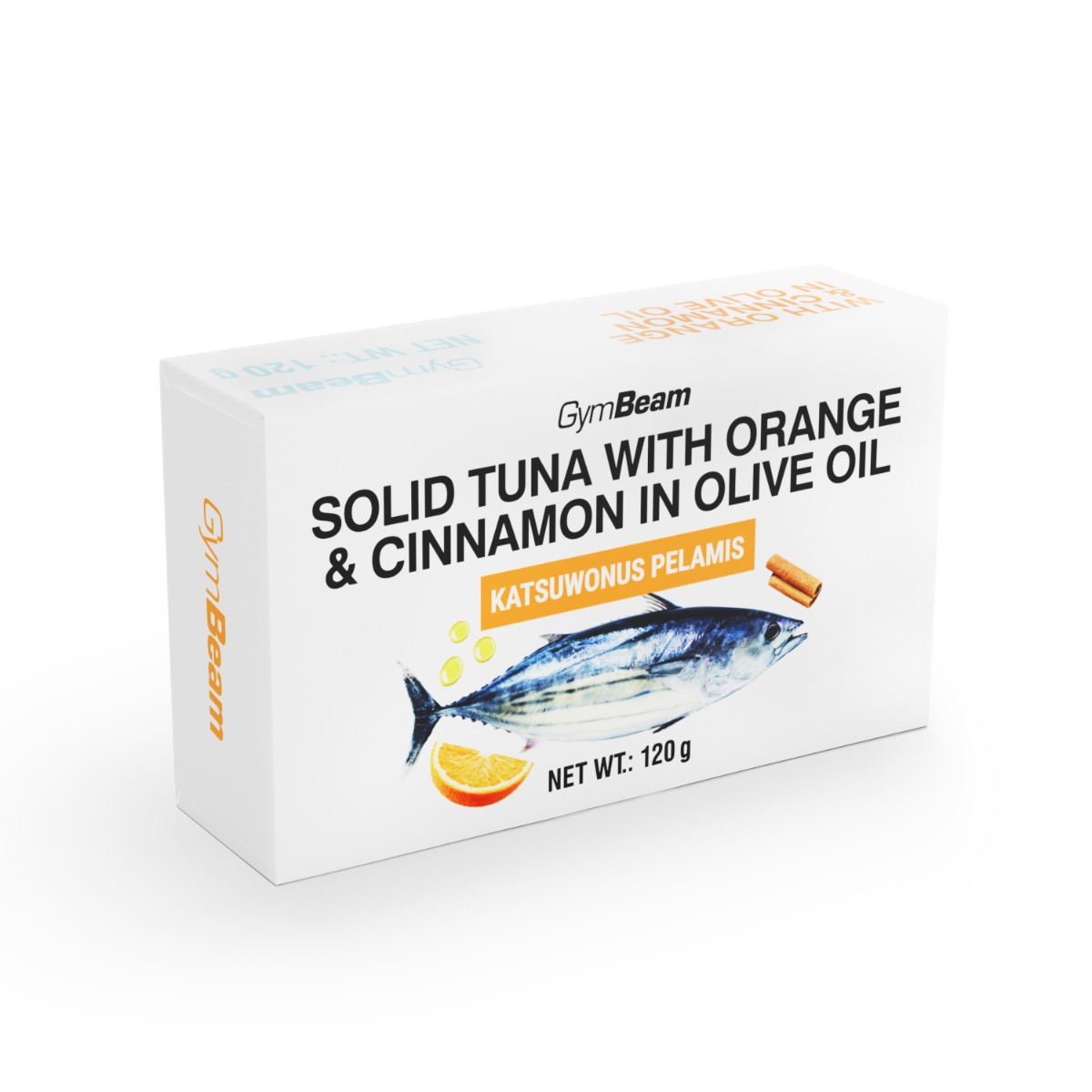 GymBeam Tuna in Olive Oil with Orange & Cinnamon (obrázek 3)