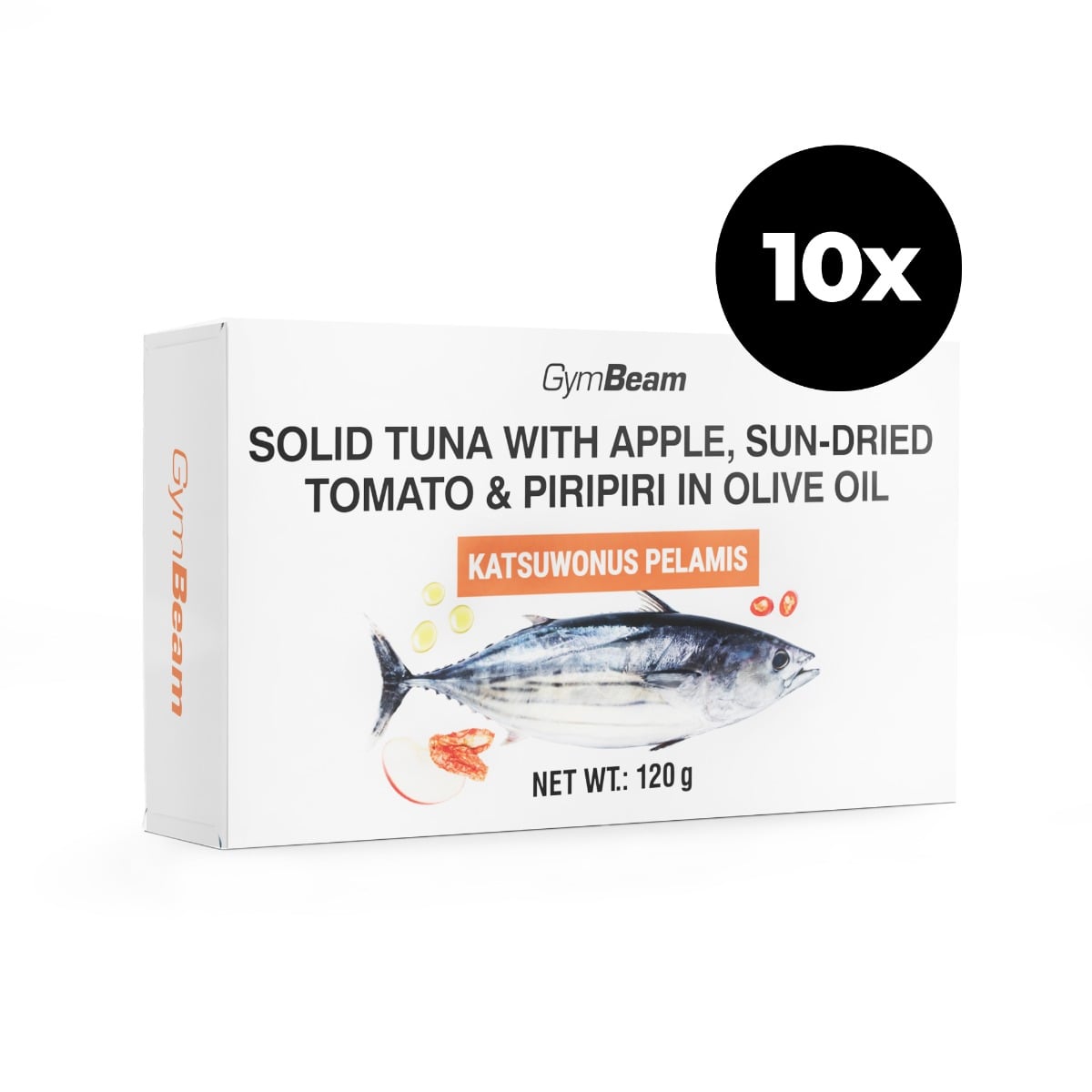 GymBeam Tuna in Olive Oil with Apple, Sun-Dried Tomato & Piripiri