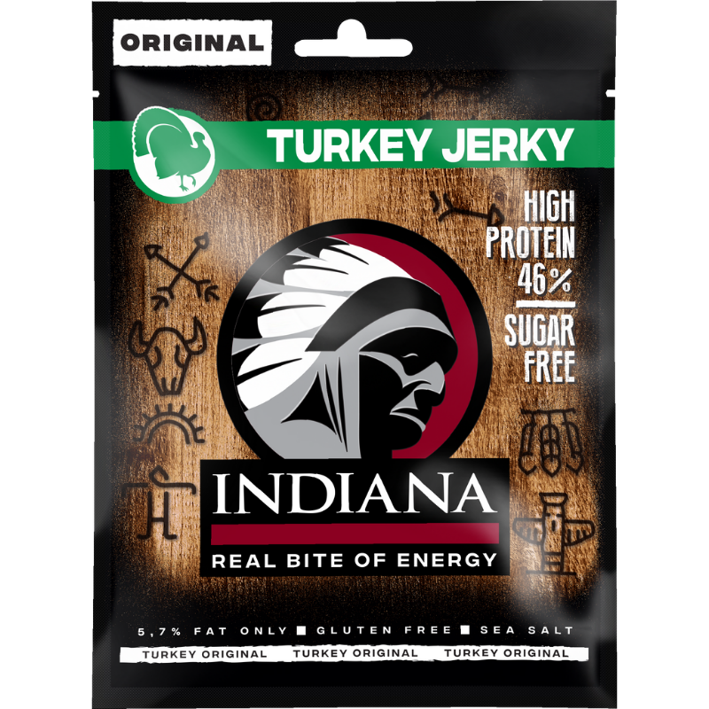 Sušené krůtí maso Turkey - Jerky  8 x 90 g