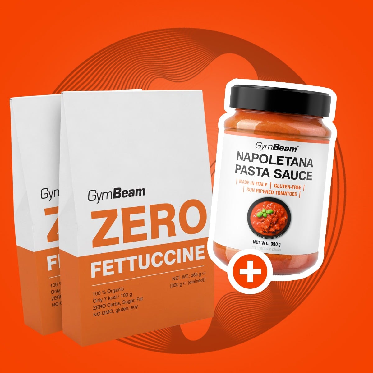BIO Zero Fettuccine 385 g – GymBeam + dárek 