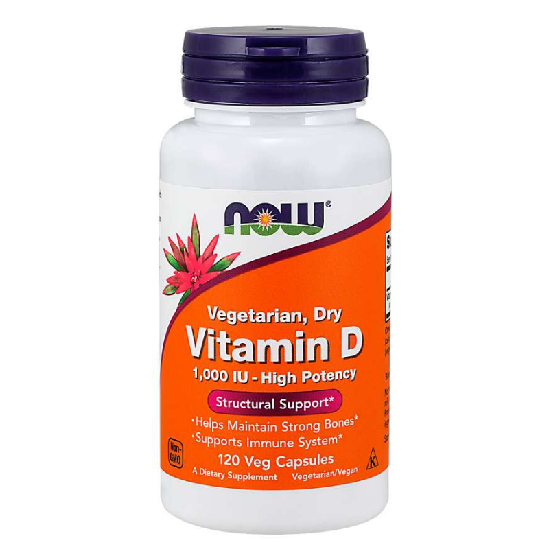 Vitamín D 1000 IU - NOW Foods  120 kaps.
