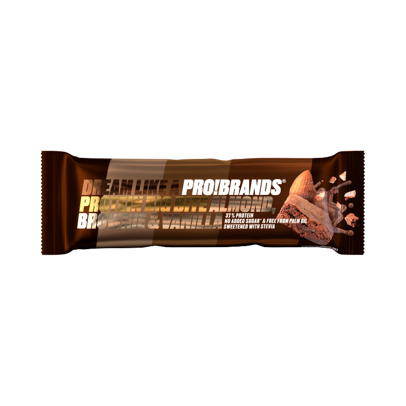 BIG BITE Protein bar 45 g - PRO!BRANDS mandle brownie vanilka 45 g