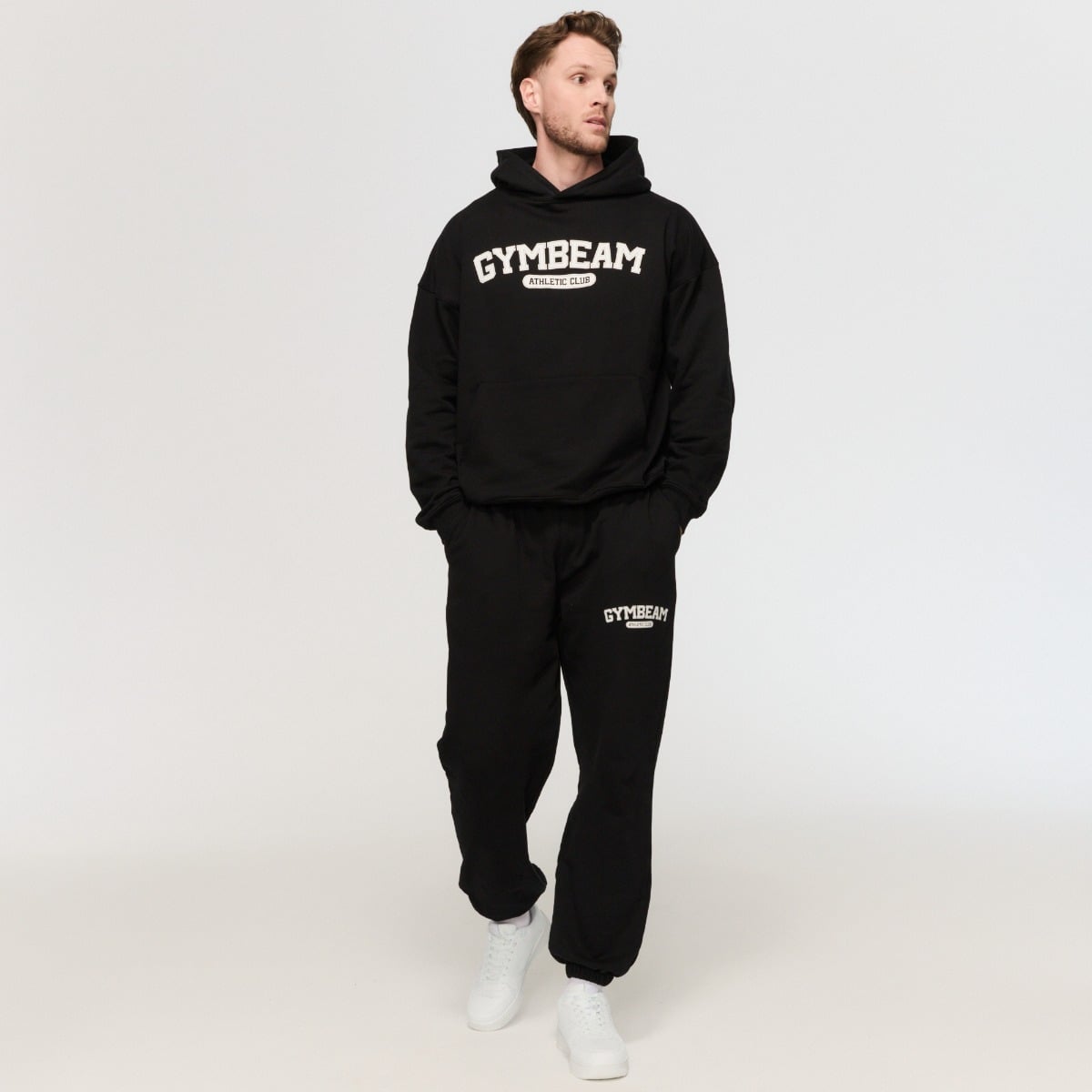 GymBeam Mikina Varsity Black (obrázek 7)