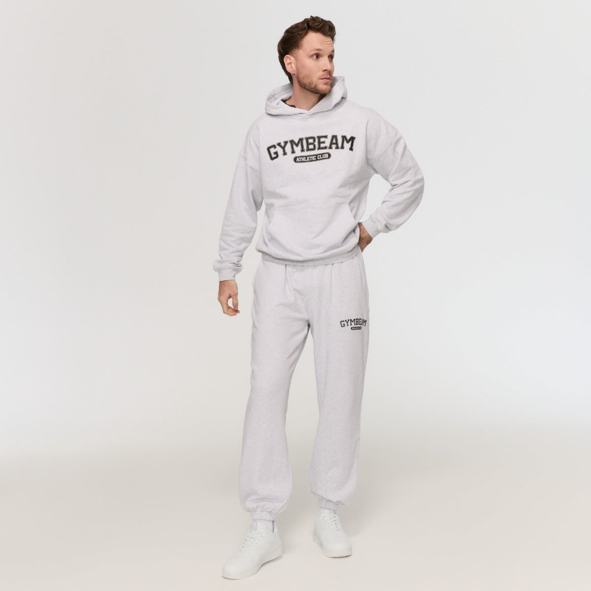 GymBeam Mikina Varsity Grey (obrázek 6)