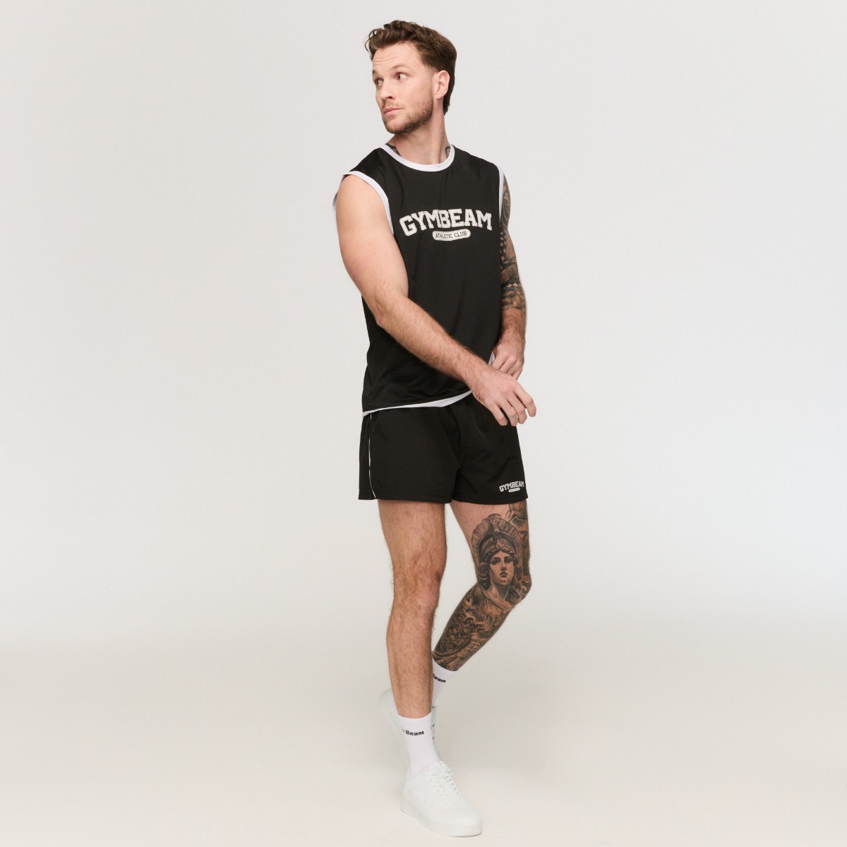 GymBeam Sportovní šortky Varsity Black (obrázek 8)
