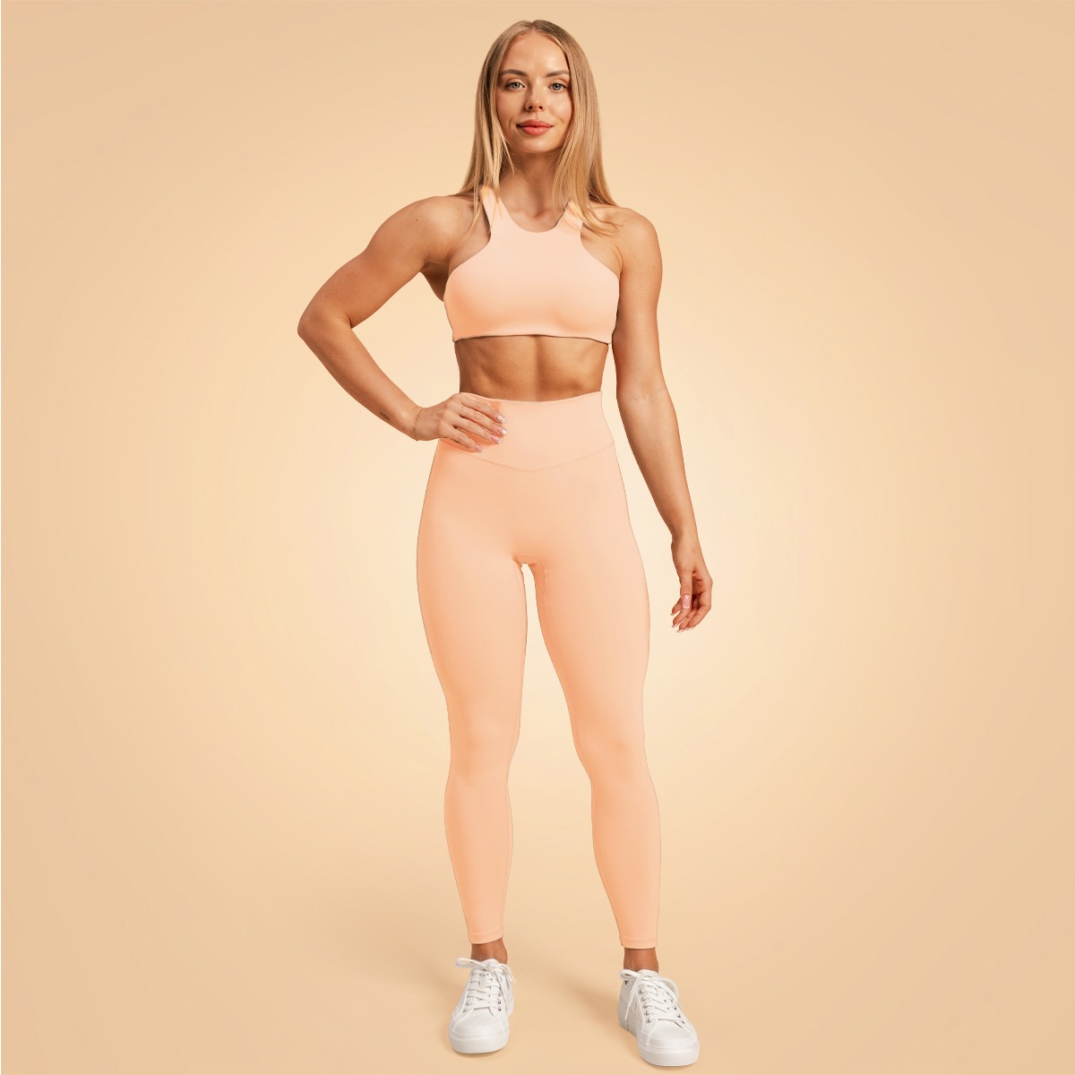 Dámské legíny Venture Peach - BeastPink peach XXL