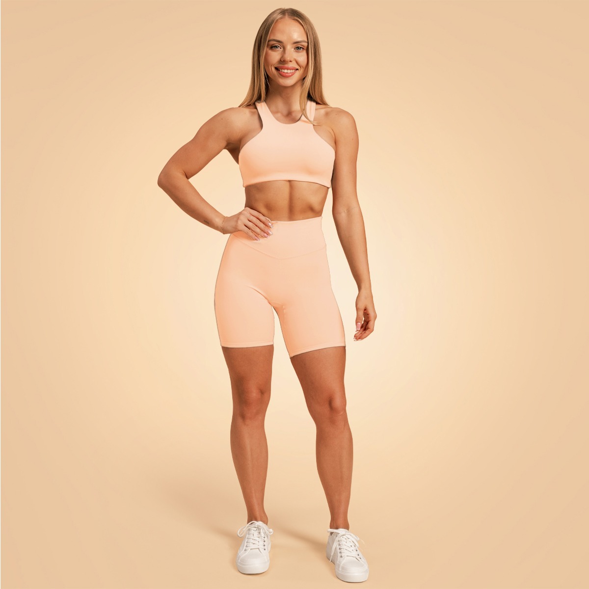 Sportovní podprsenka Venture Peach - BeastPink peach XXL