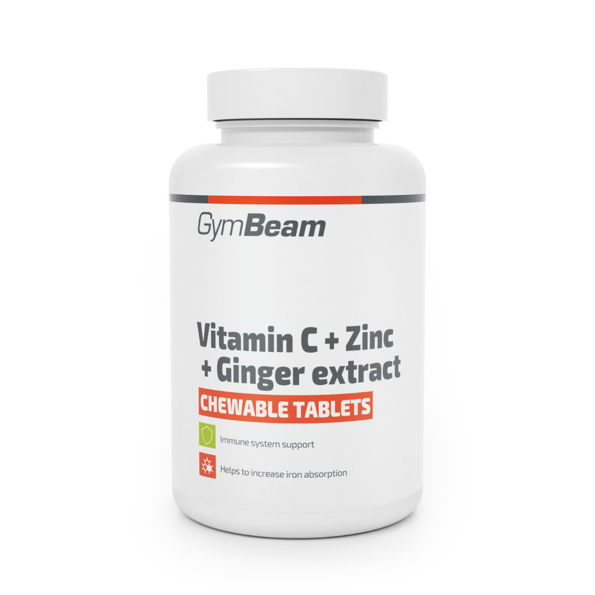 Vitamín C + Zinek + extrakt ze zázvoru, tablety na cucání - GymBeam