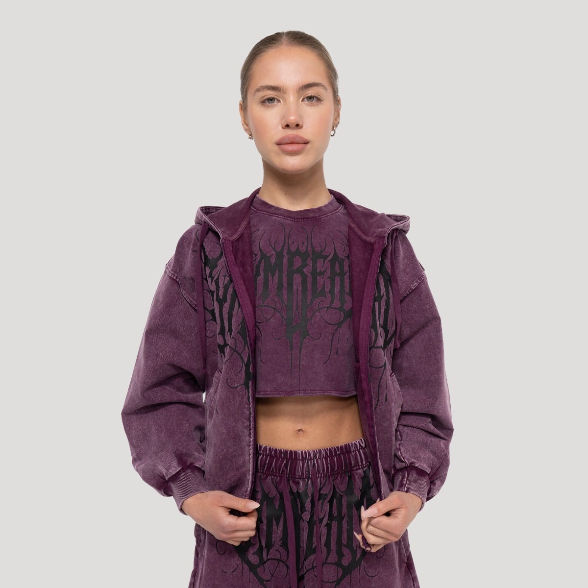 GymBeam Dámská mikina Abyss Raisin (obrázek 5)