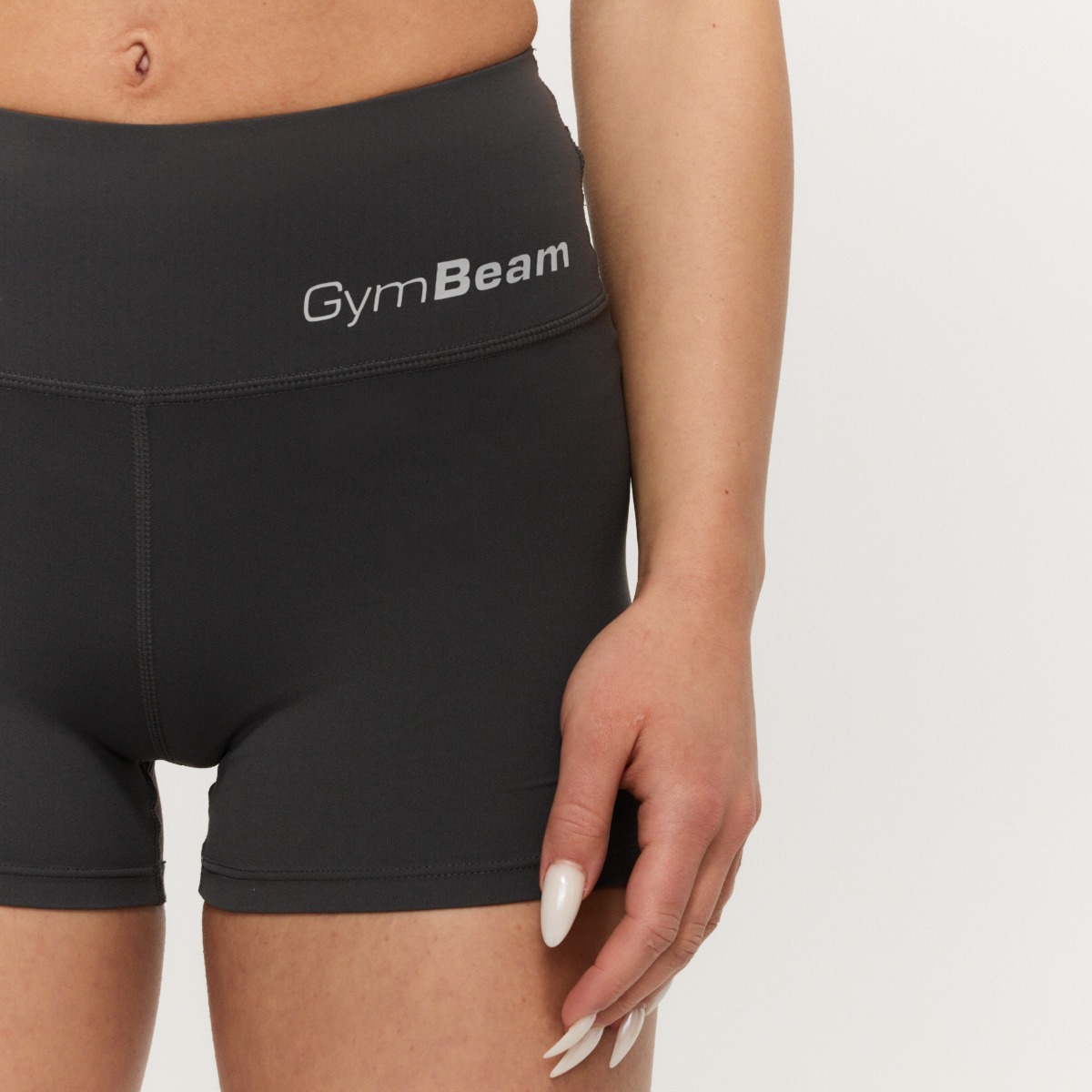 GymBeam Dámské šortky BEAT Charcoal (obrázek 3)