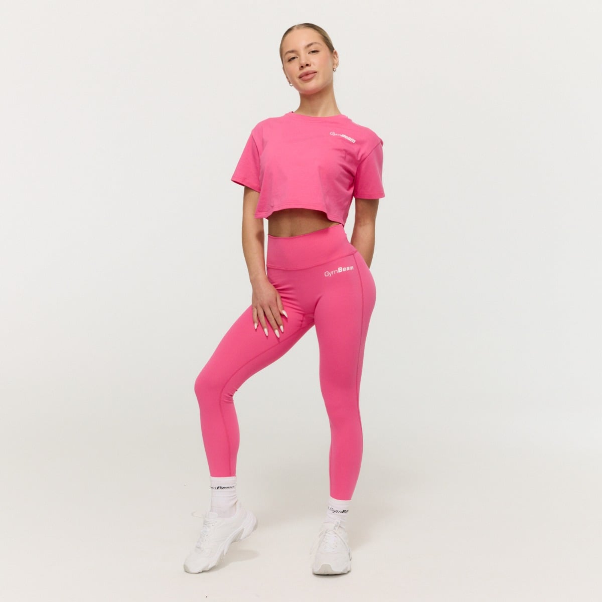 GymBeam Dámské tričko Cropped Limitless Dragonfruit (obrázek 5)