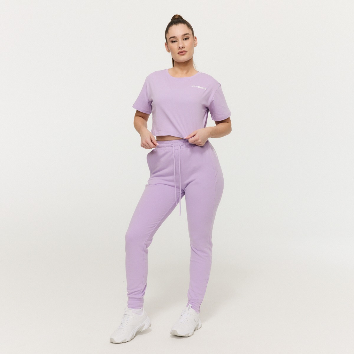 GymBeam Dámské tričko Cropped Limitless Lavender (obrázek 5)