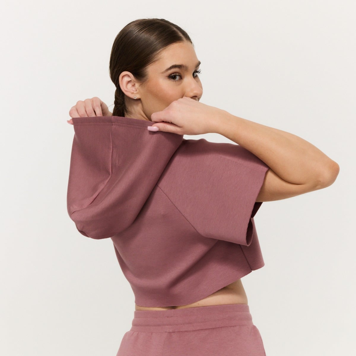 Dámská mikina Cropped Relay Haze - GymBeam