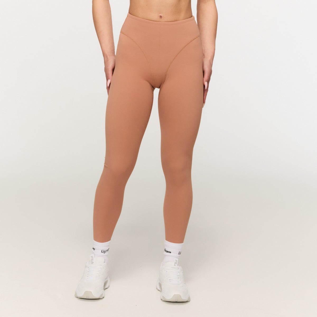Dámské legíny Fierce Caramel - GymBeam hnědá XS