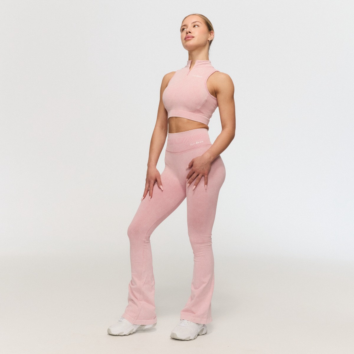 GymBeam Women‘s Fierce Seamless Pants Baby Pink (obrázek 5)