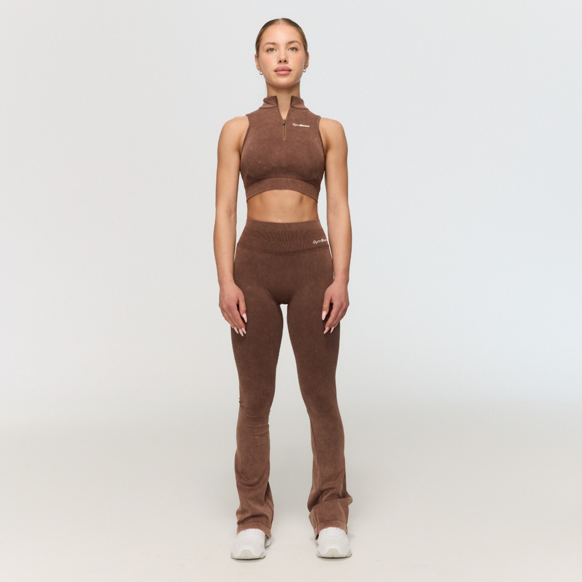 GymBeam Women‘s Fierce Seamless Pants Brown (obrázek 6)