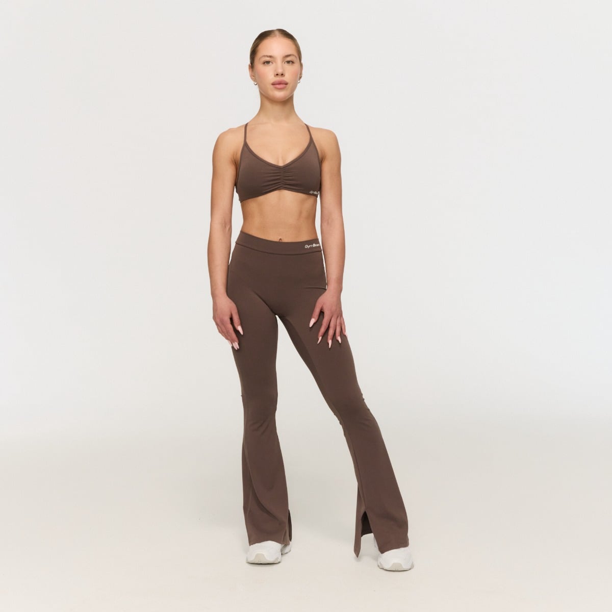 GymBeam Women‘s Fierce V-back Pants Cappuccino (obrázek 6)